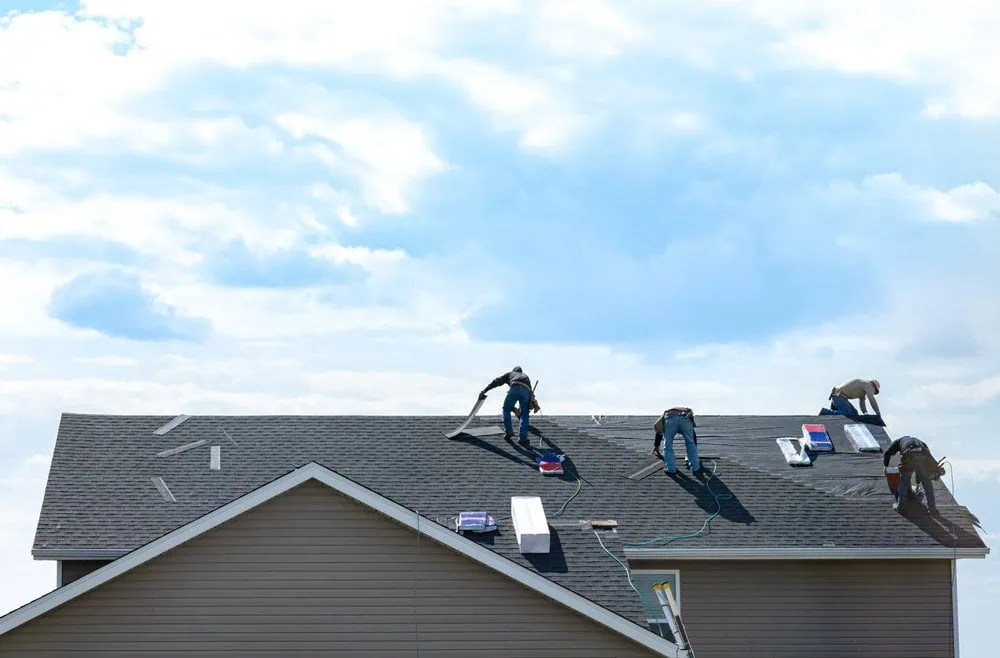 Roof and gutter installation in Valparaiso IN with clean finish